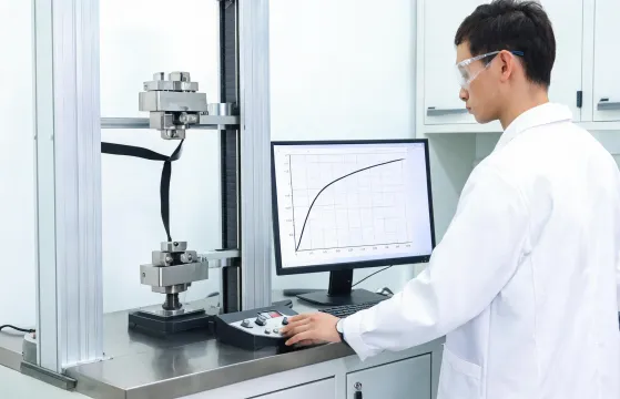 Elastomer tensile testing